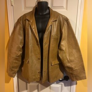 Men’s Caramel Brown Leather Jacket